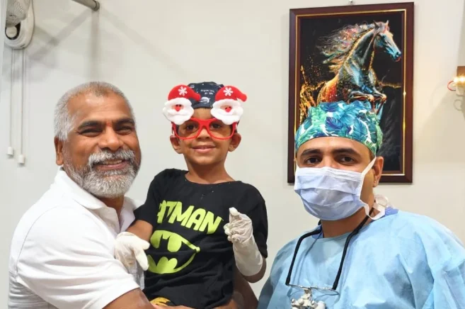 Happy pediatric dental care experience at CTOMATODONT Dental Clinic
